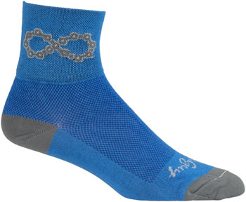 SockGuy Classic Infinite Socks - 3", Blue, Small/Medium Blue PAA Socks