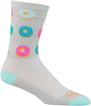 SockGuy Crew Glazed Socks - 5", Gray, Large/X-Large Gray PAA Socks