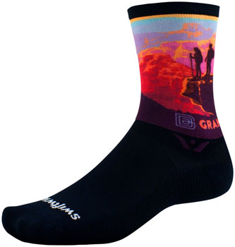 Swiftwick Vision Impression National Park Crew Socks - 6", Canyon Lookout, XL Canyon Lookout PAA Socks