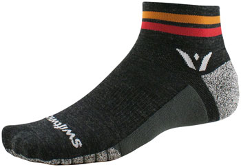 Swiftwick Flite XT Trail Two Socks - 2", Red Stripe, Small Red Stripe PAA Socks
