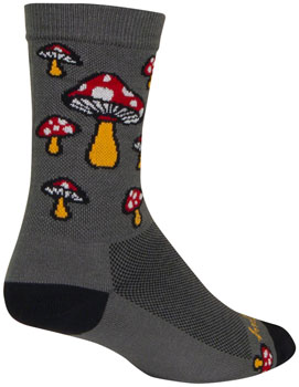 SockGuy Crew Ask Alice Socks - 6", Large/X-Large Gray PAA Socks