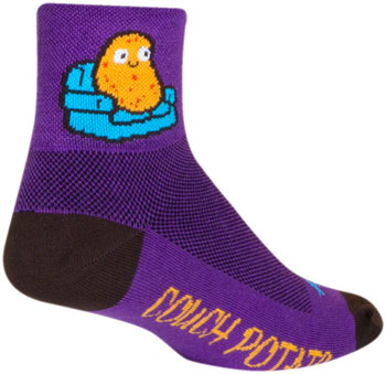 SockGuy Potato Standard Classic Socks - 3", Large/X-Large Purple PAA Socks