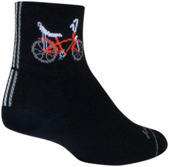 SockGuy Sting Ray Standard Classic Socks - 3", Large/X-Large Black PAA Socks
