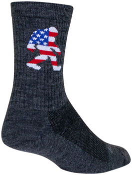 SockGuy Big Foot Wool Socks - 6", Large/X-Large Gray PAA Socks