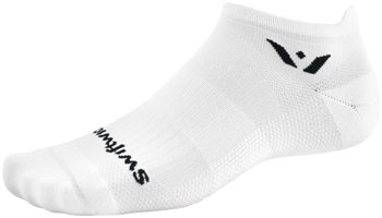 Swiftwick Aspire No Show Socks - White, X-Large White EA Socks