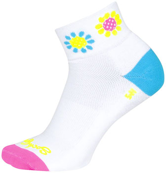 SockGuy Classic Pickleball Era Socks - 2", Small/Medium White PAA Socks