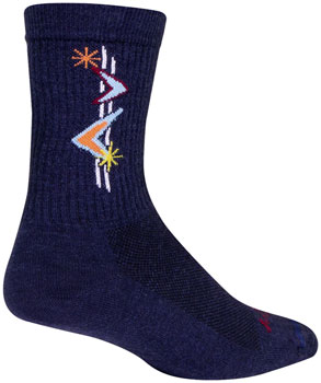 SockGuy Wool Jetson Socks - 6", Small/Medium Blue PAA Socks
