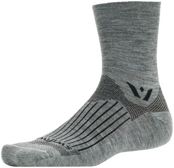 Swiftwick Pursuit Quarter Crew Socks - 4", Heather, Medium Heather PAA Socks