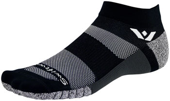 Swiftwick Flite XT Ankle Socks - Black, Medium Black PAA Socks