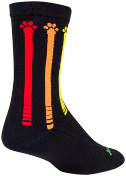 SockGuy Pawsitive Crew Socks - 6", Large/X-Large Pawsitive PAA Socks