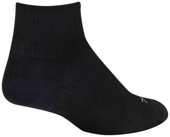 SockGuy SGX Black Socks - 2.5", Small/Medium Black PAA Socks