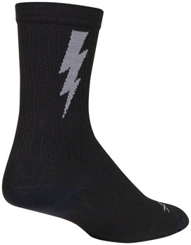SockGuy SGX Zap Socks - 6", Small/Medium Black PAA Socks