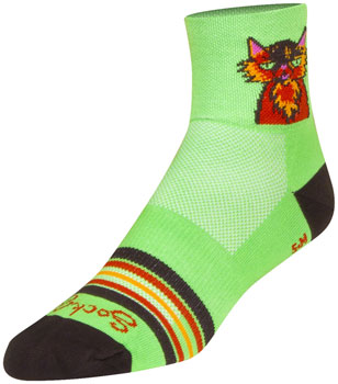 SockGuy Classic Cat Buzz Socks - 3", Small/Medium Cat Buzz PAA Socks