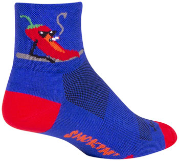 SockGuy Classic Smokin' Hot Socks - 3", Small/Medium Smokin' Hot PAA Socks