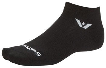 Swiftwick Aspire Ankle Socks - Circuit Black, Medium Circuit Black PAA Socks