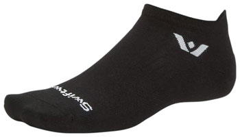Swiftwick Aspire No Show Socks - Circuit Black, Small Circuit Black PAA Socks