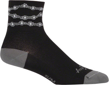 SockGuy Classic Chains Socks - 3", Black, Large/X-Large Chains PAA Socks