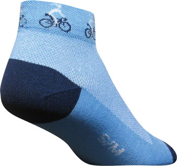 SockGuy Classic Ponytail Socks - 1", Blue, Women's, Small/Medium Ponytail PAA Socks