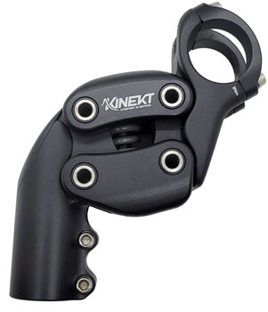 Cirrus Cycles Kinekt Suspension Stem - 100, 31.8 Clamp, +50, 1-1/8", Alloy, Black EA Stems