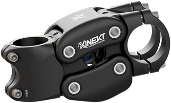 Cirrus Cycles Kinekt Suspension Stem - 90, 31.8 Clamp, +7, 1-1/8", Alloy, Black EA Stems