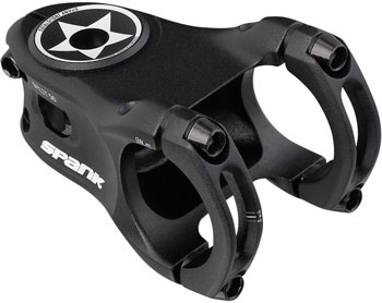 Spank Split Stem - 38mm, 31.8 Clamp, +/-0, 1 1/8", Aluminum, Black EA Stems