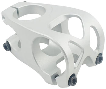5DEV Aluminum 2-Bolt Stem - 40mm, 31.8/35mm Clamp,+/-0, 1 1/8", Aluminum, Raw Silver EA Stems