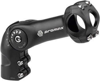 Promax MA-595 31.8mm, Length 110mm, Adjustable Threadless Stem Black EA Stems
