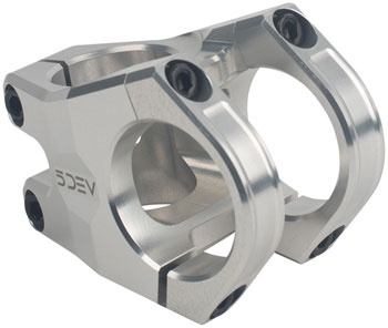 5DEV Aluminum 4-Bolt Stem - 35mm, 35 Clamp, +/-0, 1 1/8", Aluminum, Raw EA Stems