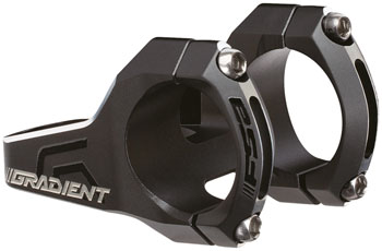 Full Speed Ahead Gradient Stem - 45mm, 31.8mm Clamp, +6, 1 1/8", Black, Direct Mount EA Stems