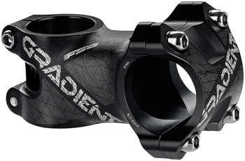 Full Speed Ahead Gradient Stem - 45mm, 31.8mm Clamp, +6, 1 1/8", Black EA Stems