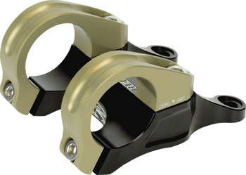 Renthal Integra II Stem - 45mm, 31.8 Clamp, +/-0, Direct Mount, Aluminum, Black/Gold EA Stems