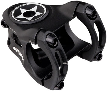 Spank Split Stem - 33mm, 31.8 Clamp, +/-0, 1 1/8", Aluminum, Black EA Stems