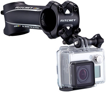 Ritchey Universal Stem Face Plate Accessory Mount: GoPro, Black EA Camera Mounts
