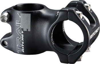 Ritchey Trail Stem - 80mm, 31.8 Clamp, +/-0, 1 1/8", Alloy, Black EA Stems