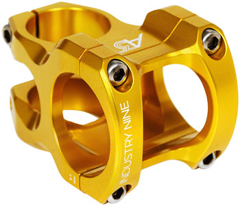 Industry Nine A35 Stem - 40mm, 35mm Clamp, +/-6, 1 1/8", Aluminum, Gold EA Stems