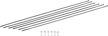 DT Swiss PR1400 DiCut 21 RB Spoke Kit: Front & Rear, Black KIT Spoke Kit