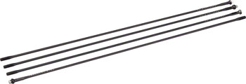 Industry Nine EN305 BC360 and BC450 29" Spoke Kit: 297 and 299mm, 4pcs, Black KIT Spoke Kit