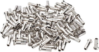 DT Swiss Pro Head Brass Nipples: 2.0 x 14mm, Silver, Box of 100 BOX Spoke Nipple