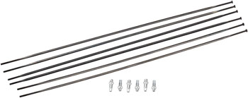 DT Swiss PR1600 DiCut 21 DB Spoke Kit: Front & Rear, Black KIT Spoke Kit