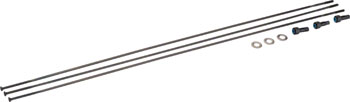 SRAM Spokes/Nipples/Washers 3-pack 298mm CX-Sprint Straight-Pull External Black, Roam 60, 29" Black EA Spoke Kit