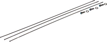 SRAM Spokes/Nipples/Washers 3-pack 298mm CX-Ray Straight-Pull External Black, Rise 60 (B1), 29" Black EA Spoke Kit