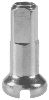 Custom Wheel DT Swiss Brass Nipple, 2.34 x 12mm, Silver: *FOR COMPLETE WHEELS BUILT BY WHEELHOUSE *WILL NOT SHIP ON SALES ORDERS*# Black EA Custom Wheel Spoke Nipple