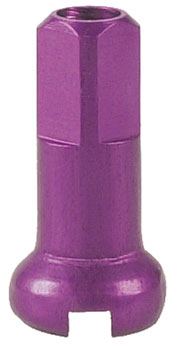 Custom Wheel DT Swiss Aluminum Nipple, 2.0 x 12mm, Purple : *FOR COMPLETE WHEELS BUILT BY WHEELHOUSE *WILL NOT SHIP ON SALES ORDERS* EA Custom Nipples