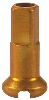 Custom Wheel DT Swiss Aluminum Nipple, 2.0 x 12mm, Gold : *FOR COMPLETE WHEELS BUILT BY WHEELHOUSE *WILL NOT SHIP ON SALES ORDERS* EA Custom Nipples