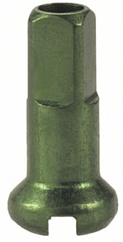 DT Swiss Standard Spoke Nipples - Aluminum, 1.8 x 12mm, Green, Box of 100 Green BOX Spoke Nipple