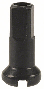 Custom Wheel DT Swiss Brass Nipple, 2.0 x 12mm, Black: *FOR COMPLETE WHEELS BUILT BY WHEELHOUSE *WILL NOT SHIP ON SALES ORDERS* EA Custom Nipples