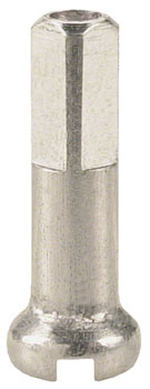 Custom Wheel DT Swiss Brass Nipple, 2.0 x 16mm, Silver: *FOR COMPLETE WHEELS BUILT BY WHEELHOUSE *WILL NOT SHIP ON SALES ORDERS* EA Custom Nipples