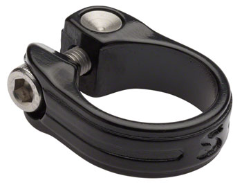 Surly Stainless Seatpost Clamp - 30.0mm, Bolt-On, Black EA Seatpost Clamp