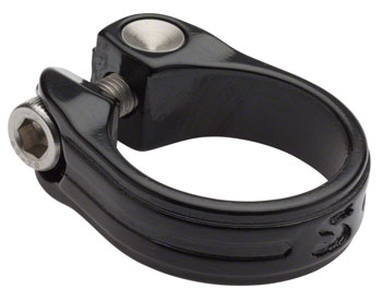 Surly Stainless Seatpost Clamp - 33.1mm, Bolt-On, Black EA Seatpost Clamp
