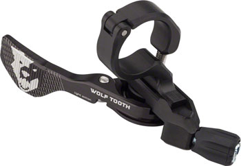 Wolf Tooth ReMote Light Action Dropper Lever with included Clamp Black EA Dropper Seatpost Remote